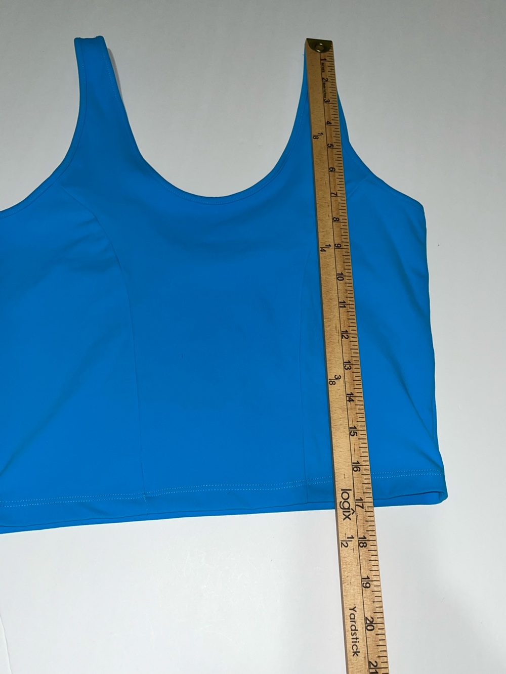 BuffBunny Collection Finesse Blue Crop Tank Size Medium - Picture 6 of 9